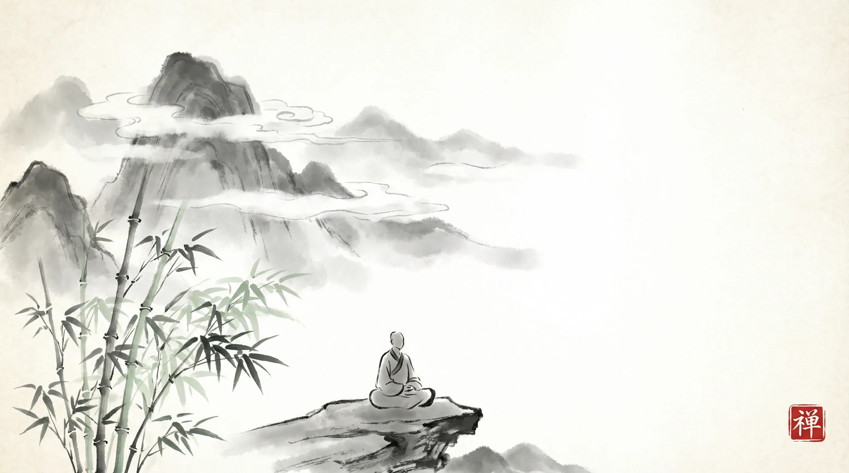 台湾28 书斋水墨山水全景