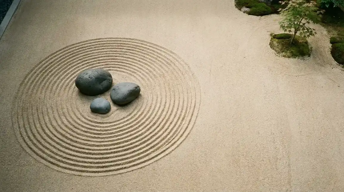 台湾28 书斋枯山水沙盘全景